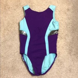 Girls Ivivva leotard purple/blue/silver size 14